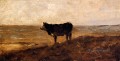 孤独な牛 バルビゾン シャルル・フランソワ・ドービニー